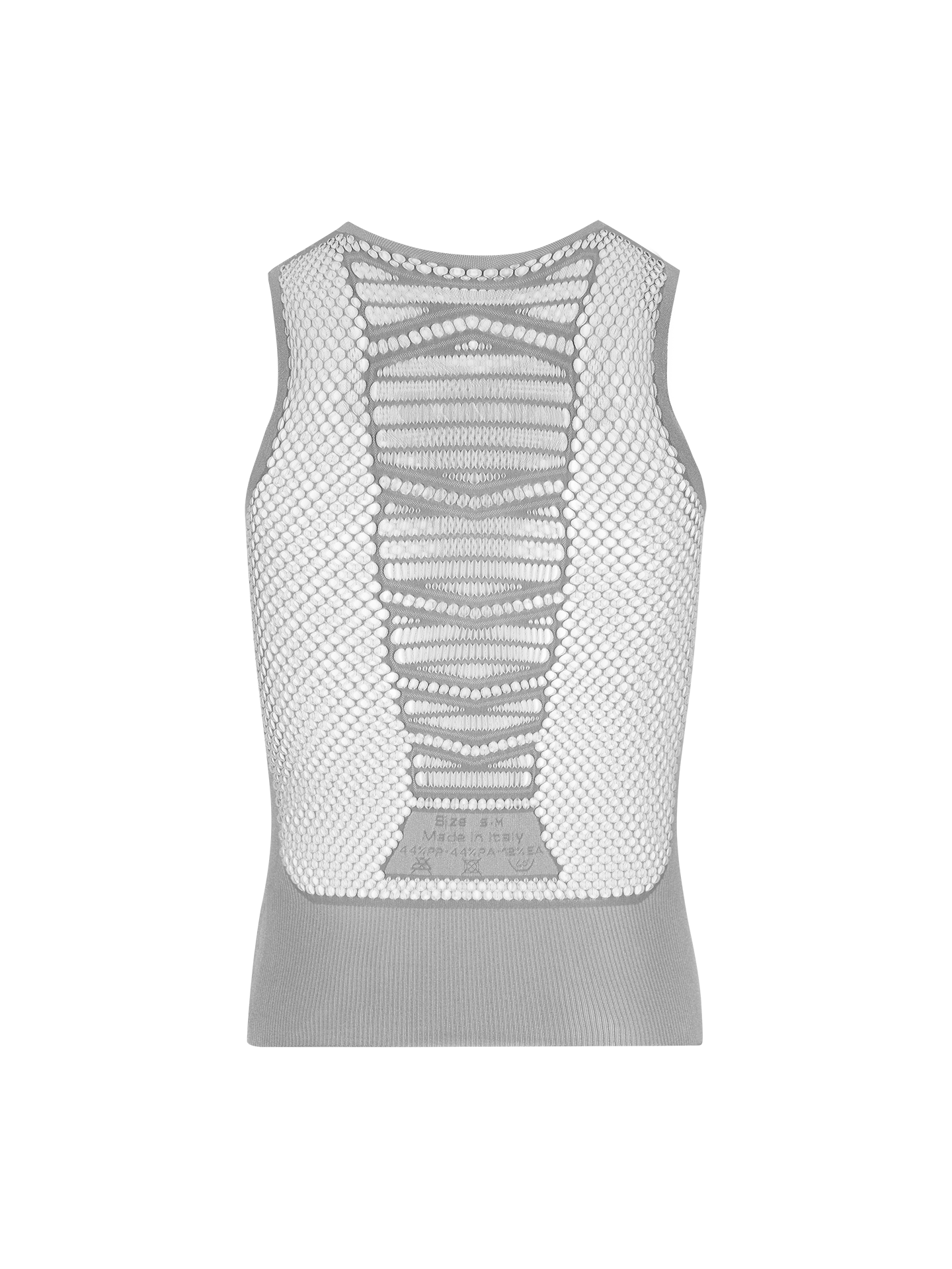 Q36.5 Camiseta Interior 0 Mesh Sin Mangas Gris